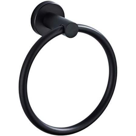 304 Rostfritt Stål Handduksring Svart Amerikansk Stil Badrum Hängande Handduksring