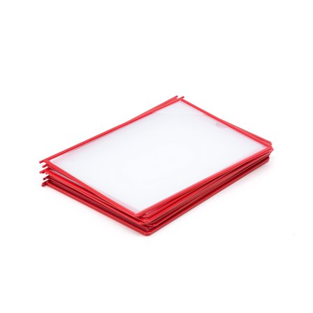 Sichttafeln A4, rot, 10 Stk./Packung