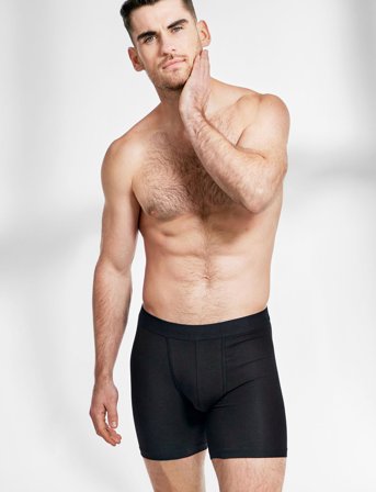 Bread & Boxers 3-Pack Boxer Brief Extra Long - Black - XXL