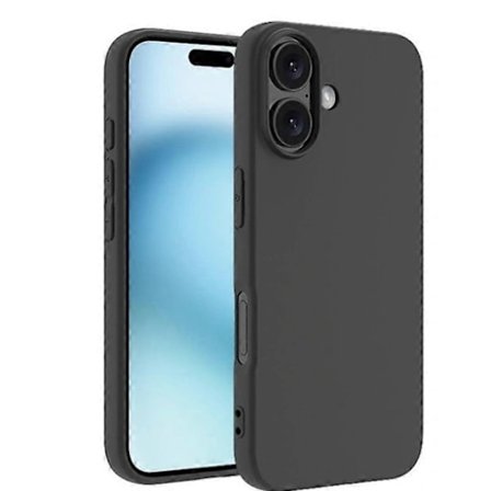 Matt TPU-skal för iPhone 17, svart