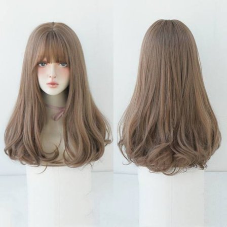 Kvinner parykk brunt hår 1 1