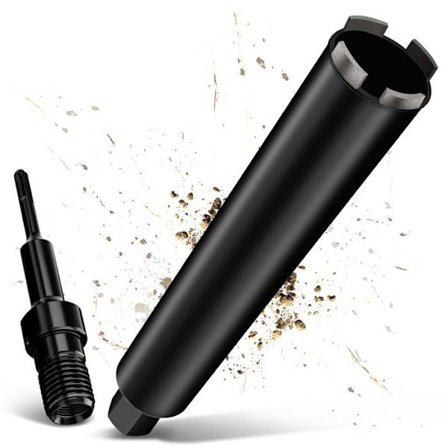 Pro Diamantborrkrona UNC 1¼" Ø 32mm, med SDS Plus, Diamantborr för Kärnborrmaskiner, L 460 mm, Torr / Våt Borr.