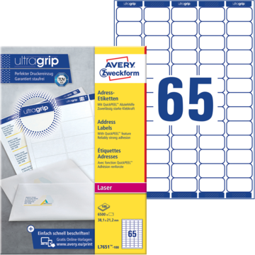 Adresseetiketter Mini 38,1x21,