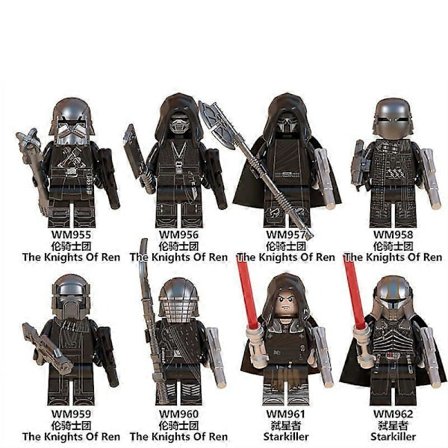 Star Wars - The Knights Of Ren byggeklodser menneskelige legetøjs minifigurer Klods Dukke 8 stk. (FMY)