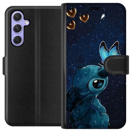 Samsung Galaxy A54 Lommeboketui Stitch sommerfugl