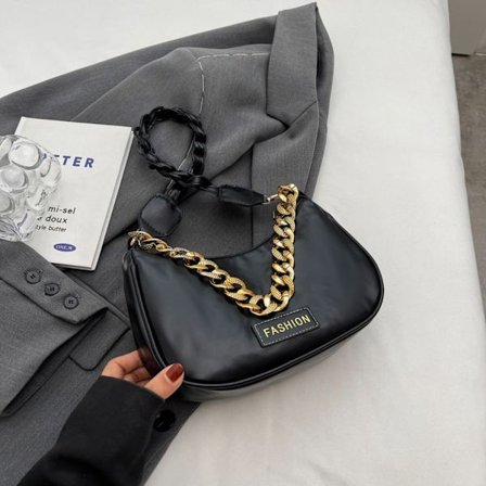 Fritids skuldertaske Crossbody taske SORT