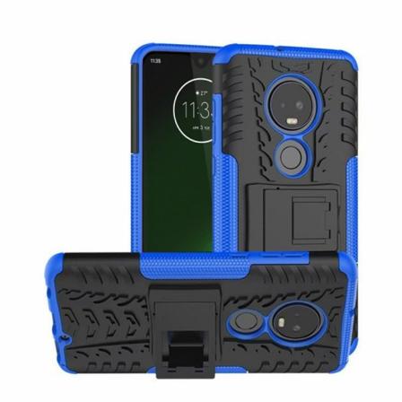 Stöttåligt Skal Med Ställ Motorola Moto G7 Plus (xt1965) Blå