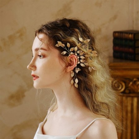 Mode kristallörhänge, handgjort örhänge utan hål