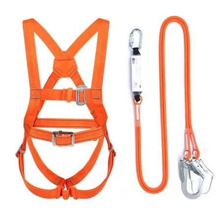 Säkerhetssele Kit, Fallskyddssele, Heuhil Helkroppssele, Fallskyddssele för Höghöjdsarbete (3m Stort Spänne)