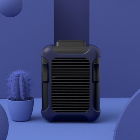 Midje-fäst fläktbälte Fläkt BLÅ