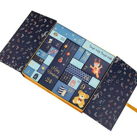 Joulun odotus -kalenteri sokkolaatikko 2025 Uusi jouluaaton lahjapakkaus Pieni lahjapakkaus Tyhjä laatikko