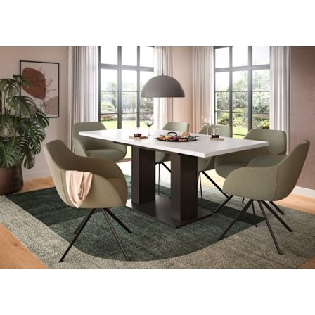 Rootz Udvideligt spisebord - Udvideligt - Spisebord - holdbar og let ren - 150-190 cm x 76 cm x 80 cm