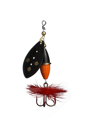 Myran Wipp Spinnare Orange/Svart 10g