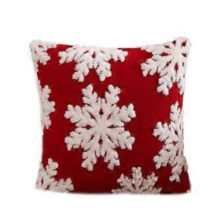 Jul Snöflinga Pudebetræk, Luksuriøst Velour Pudebetræk til Sofa og Soveværelsesdekoration Pudebetræk Sti