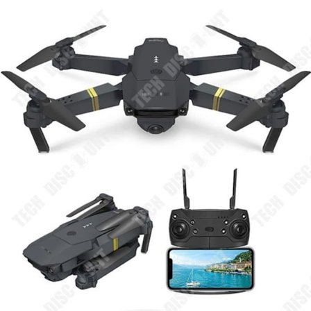Drone RC E58 - TEKNIKRABATT - 2MP 1080P - WIFI - FLEKIBEL - 3 Batterier Inkluderade