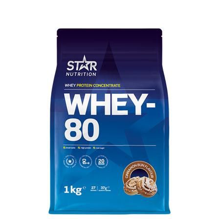 Star Nutrition Whey-80 Heraproteiini 1 kg
