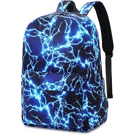 Rygsæk til drenge, skolerygsæk, bogtaske, holdbar skoletaske til tunge bøger og rejser, vandtæt blå