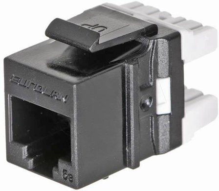 Eurolan 16B-U6-03BL Keystone-liitinyksikkö Liittimen typpi: RJ45 8(4) Musta, Tietokoneet & internet