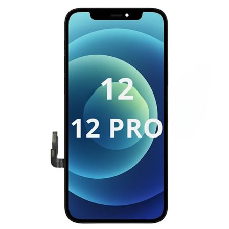 Erstatnings LCD-skærm til iPhone 12 / 12 PRO – Samlet berøringsglas Phonillico