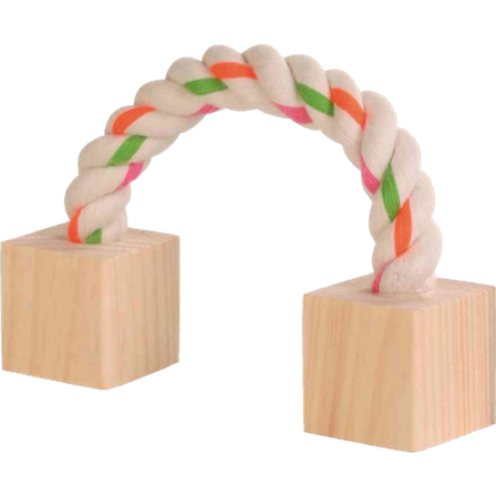 Trixie - Leketau i bomull med treklosser mix 20 cm - Smådyr - Leketøy og aktivering - Smådyrleker - ZOO.no