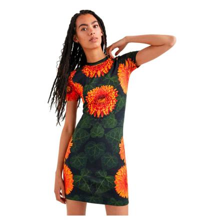 Desigual, Dresses print Oranje, Dames, Maat:S