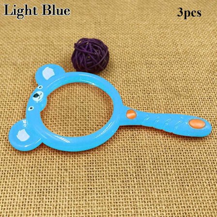 3 stk håndholdt forstørrelsesglass 3X forstørrelsesglass LYSBLÅ