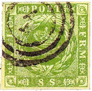 Danmark 1854 - AFA 5 - Stemplet