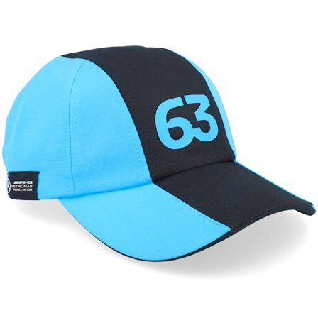 Formula One - Motor Blå adjustable Keps - Mercedes Amg F1 24 Russell Neon Blue Adjustable @ Hatstore