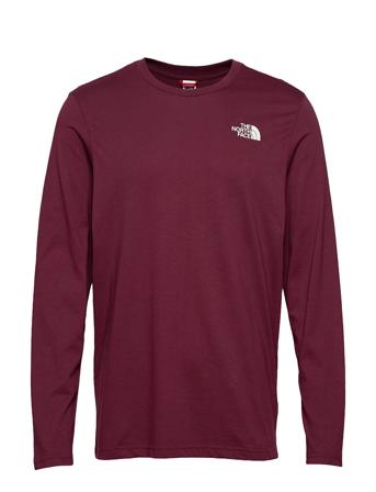 M L/S Easy Tee - Eu T-shirts Long-sleeved Röd The North Face