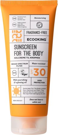 ECOOKING Ecooking Solcreme Krop SPF 30 200 ml, Skincare, Solpleje, Solcreme