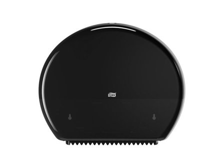 Tork Dispenser toalettpapper, manuell, Elevation Jumbo T1, plast, svart, 360 x 437 x 133 mm - Lyreco - Städ och hygien > Toalettpapper och torkpapper 