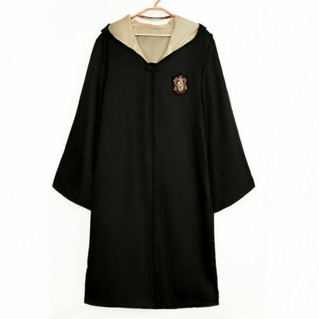 Harry Potter Magisk Robe Troldmandskappe Kappe Cosplay Kostume Udklædning Beige M