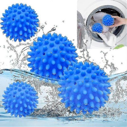 Förpackning med 4 torkbollar, torkbollar för torktumlare, återanvändbara torkbollar tvättboll torkboll tvätt torktumlare boll