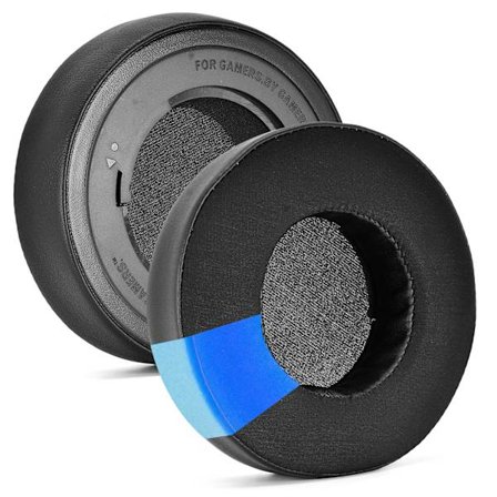 2-pack svarta runda kylande öronkuddar för Razer Kraken V2