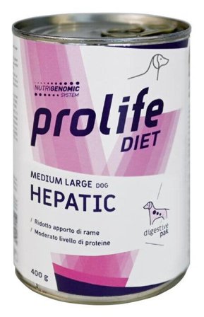 Prolife Diet Dog Hepatic Cibo Umido Per Cani Taglia Media/Grande