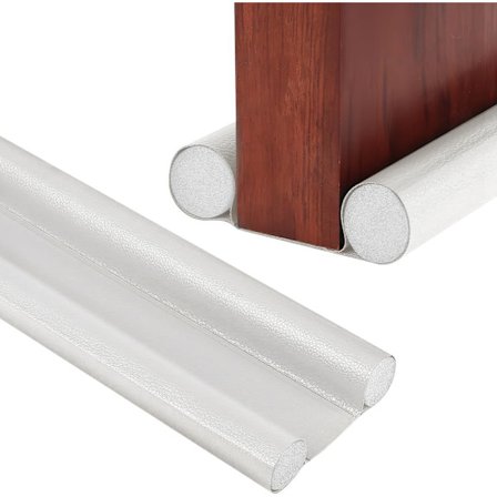 37in/96cm Dørtrækstopper Dobbeltsidet Dør Trækstopper Trækstopper til Døre Tætningsliste Døre Justerbar Lydtæt (Hvid)