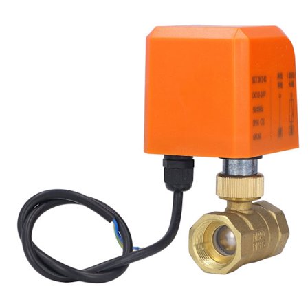 DN20 2-vägs 3/4 tum Elektrisk kulventil Normalt Stängd 2-tråds DC12-24V