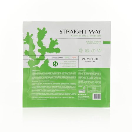 Voynich Cura dei Capelli STRAIGHT WAY Maschera Capelli Anticrespo 60ml - Maschera Disciplinante/Anticrespo Capelli