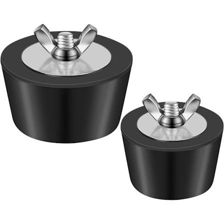 2 stk. pool vinterprop, vinterprop til pool, vinterprop til svømmebassiner, gummi vinterpropper, 38mm og 51mm til svømmebassiner og spabade