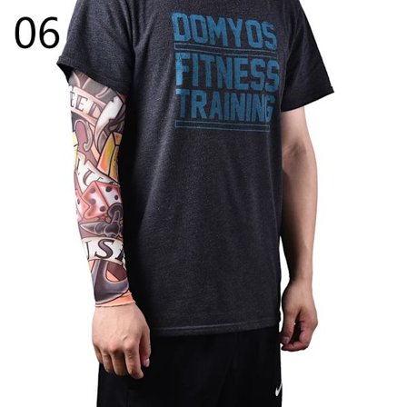 1 st 46 cm Körning Solskydd Arm Tatuering Ärm Man Kvinna Cool Cykling Temporär Flash Tatuering Stretchig Skorpion Falska Ärmar