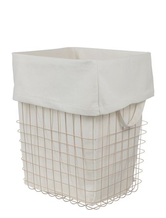 Mette Ditmer Store-It Basket With Canvas Bag - Cream - W32X L40X H50CM