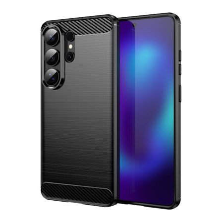 Mobilskal till Samsung Galaxy S26 Ultra Skyddande Svart Textur - Svart