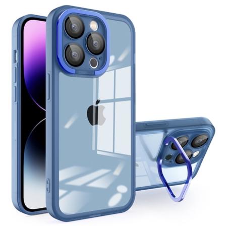 SKALO iPhone 15 Pro V ri Puskurin Suojakuori Kamerarengas - Sini Blue