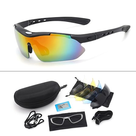 Polarized Sports Men Solbriller Briller Sykkel Riding Protec