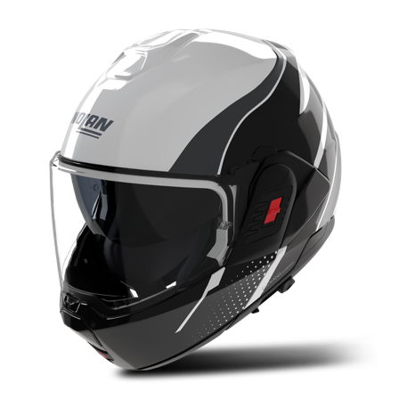 Nolan N-120-1 Fluente Modular Helmet White/Black/Anthracite Metal M