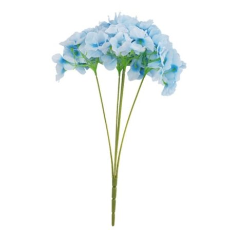 IC Ny hortensia 5 pin hortensia brudebukett brudebukett søte blomsteroppsatser (blå)