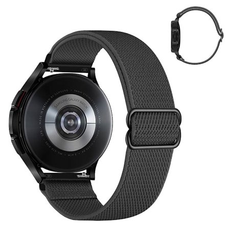 20mm Universal nylon elastisk urrem - Mørkegrå