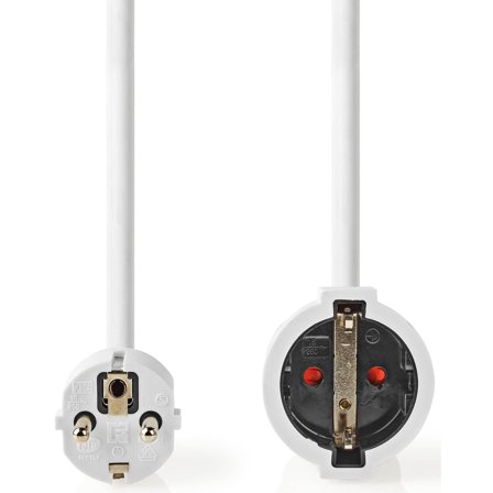 Nedis - Förlängningskabel 3m Hvit