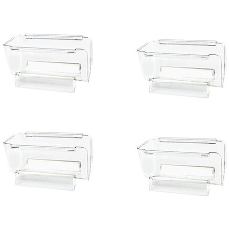 4 st serie kylskåpsorganisatör kök flaskhållare stapelbar vinställ flaskor displayställ kylskåp kök