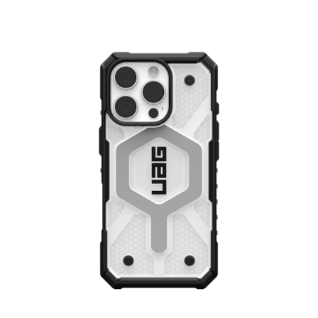 UAG Pathfinder Clear Magsafe-fodral för iPhone 16 Pro - Vit